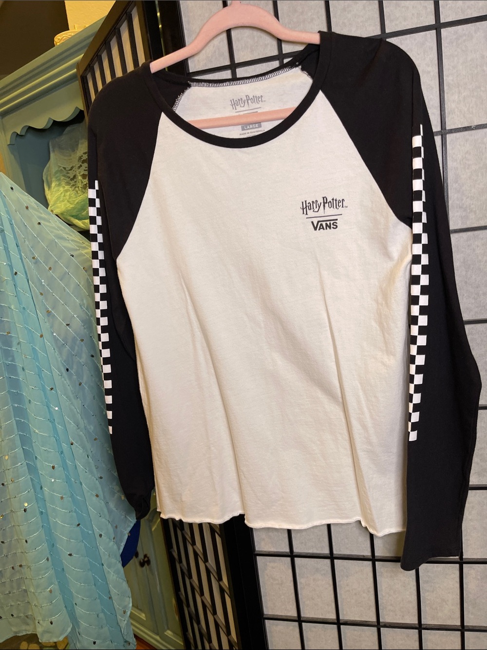 Warner Bros. Black & White Harry Potter x Vans Long-Sleeve Raglan Tee